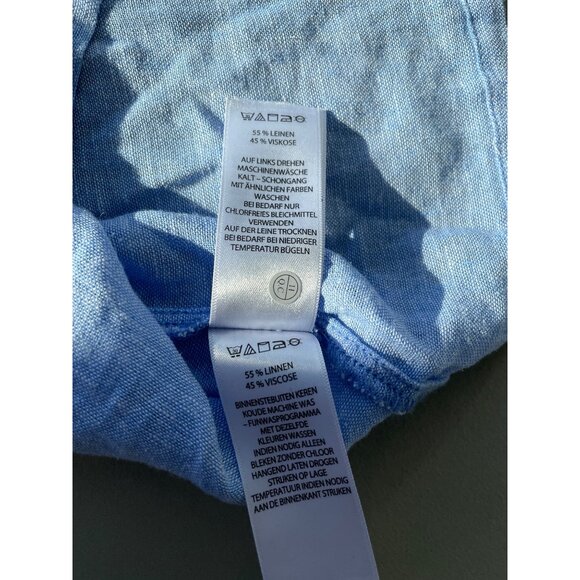 Haute Hippie Jumpsuit Size Medium Sleeveless Wide Leg Square Neck Linen Blend - Picture 8 of 9